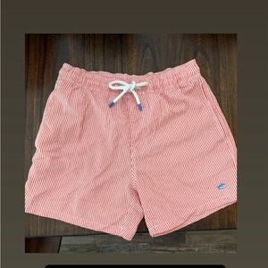 Southern Marsh Red and White Swim Trunks Quick-Drying Comfort